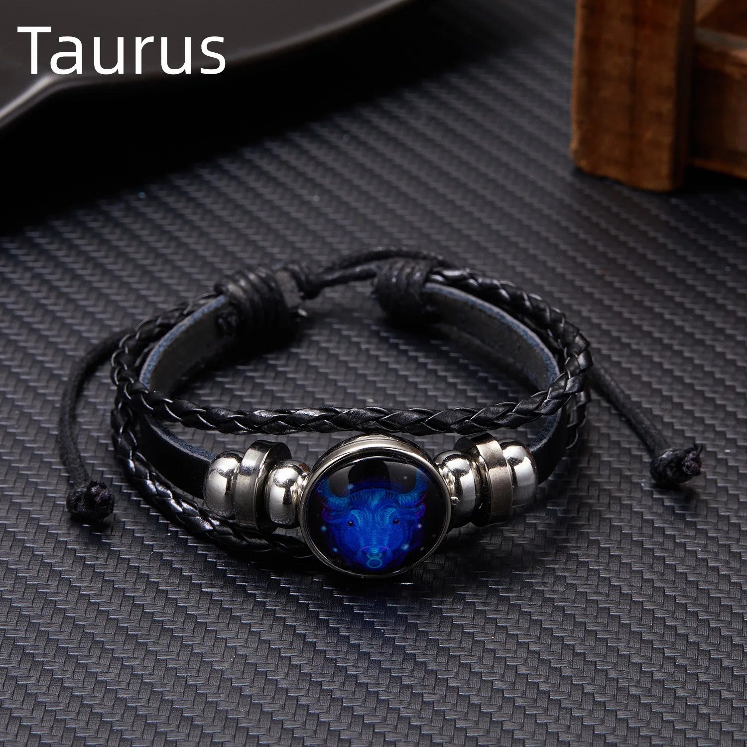 Luminous Zodiac Sign Charm Bracelets for Men and Women - Vintage Multilayer Leather Wrap Bangle, Ideal Birthday Gift