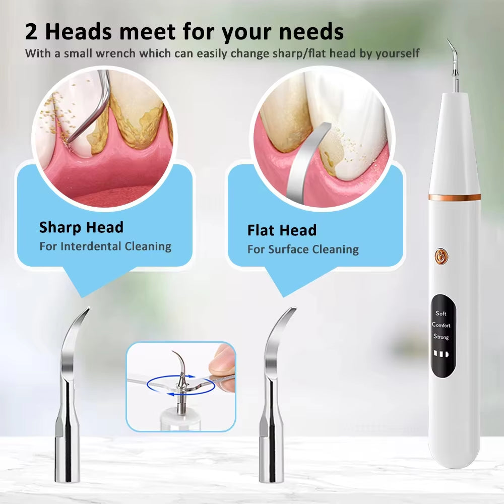 Ultrasonic Dental Calculus Remover and Plaque Scaler for Effective Tartar and Stain Elimination