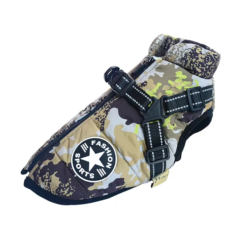 Premium Waterproof Fleece Dog Jacket for Small Breeds with Harness - Ideal Winter Coat for Chihuahuas and Puppies