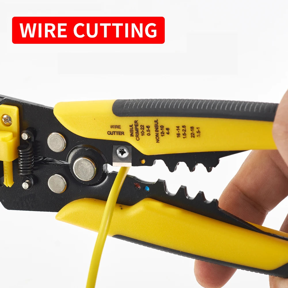 Adjustable Automatic Wire Stripper and Crimping Pliers - Multifunctional Terminal Hand Tool