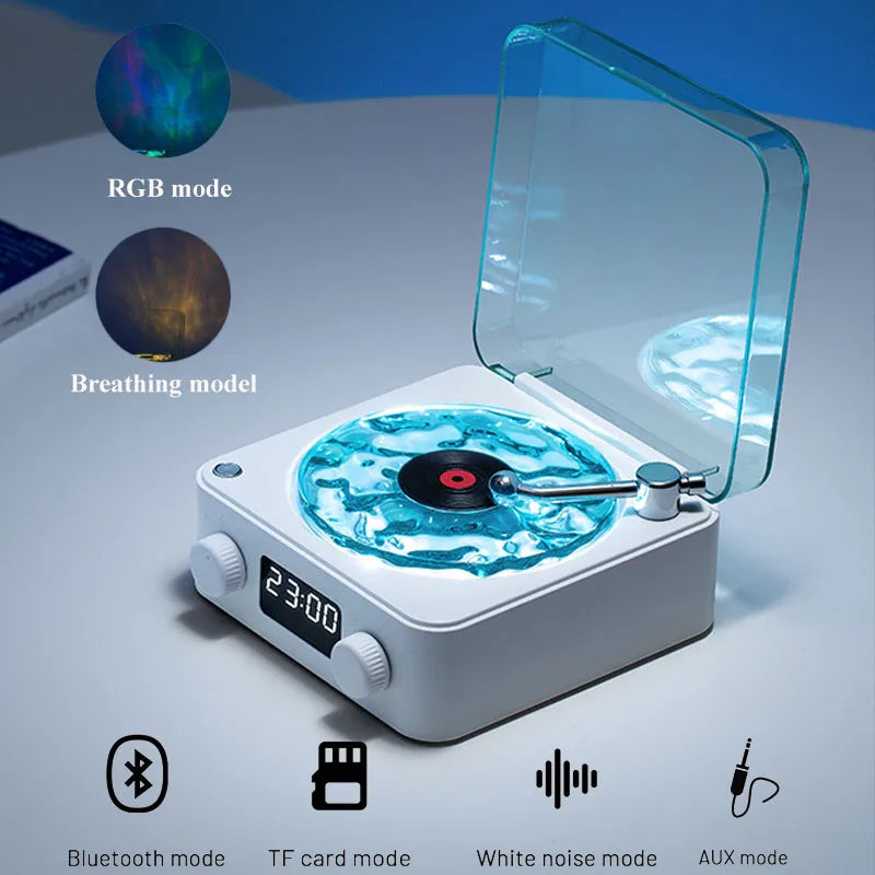 Portable Mini Retro Bluetooth Speaker with RGB Light - Vintage Sleep Aid & Subwoofer, TF Card Support