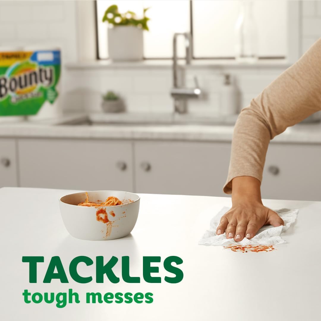Quick Size White Paper Towels - 8 Family Rolls (Equivalent to 20 Regular Rolls)