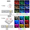 Bluetooth WiFi App-Controlled RGB 5050 SMD Flexible LED Strip Lights with USB Power Adapter and Adhesive Tape