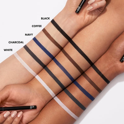 No Budge Retractable Eyeliner - Creamy, Ultra-Pigmented, Waterproof Formula for Bold, Defined Lines - Vegan & Cruelty-Free - Black, 0.006 Oz