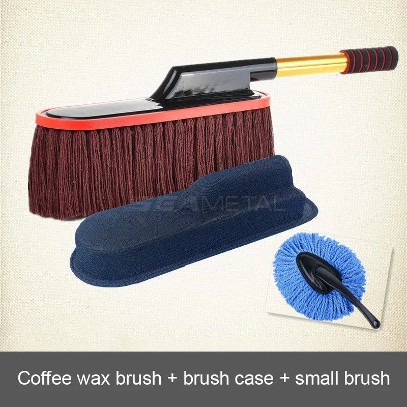 Adjustable Telescopic Microfiber Car Duster with Bristles for Effective Car Cleaning and Maintenance