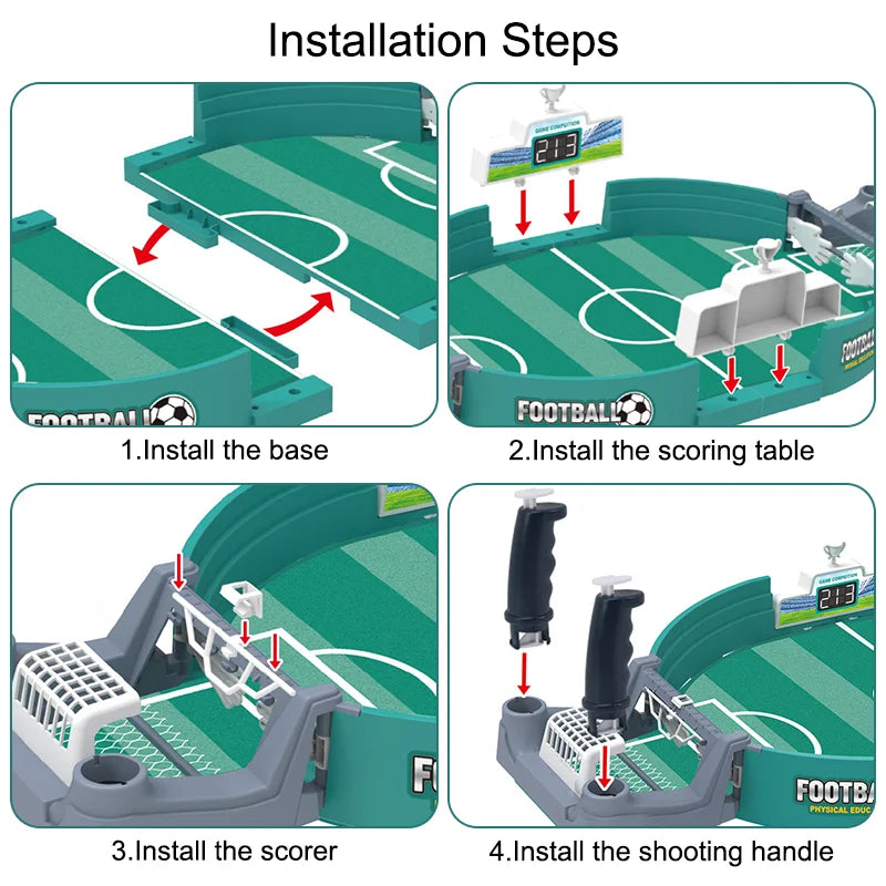 Portable Soccer Table for Family Gatherings - Interactive Football Board Game for Kids and Outdoor Fun