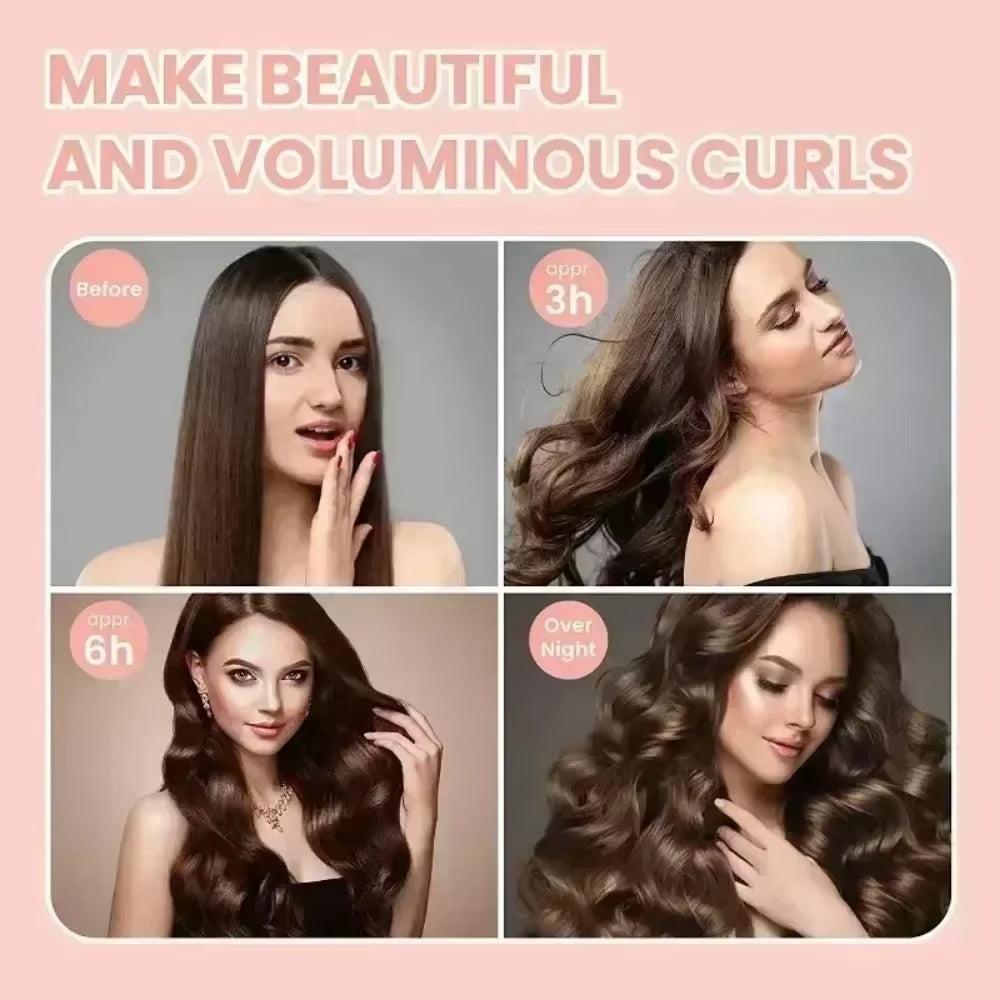 Heatless Hair Curler - Soft Curling Rod Headband for Effortless Styling with Flexi Rods and Hook
