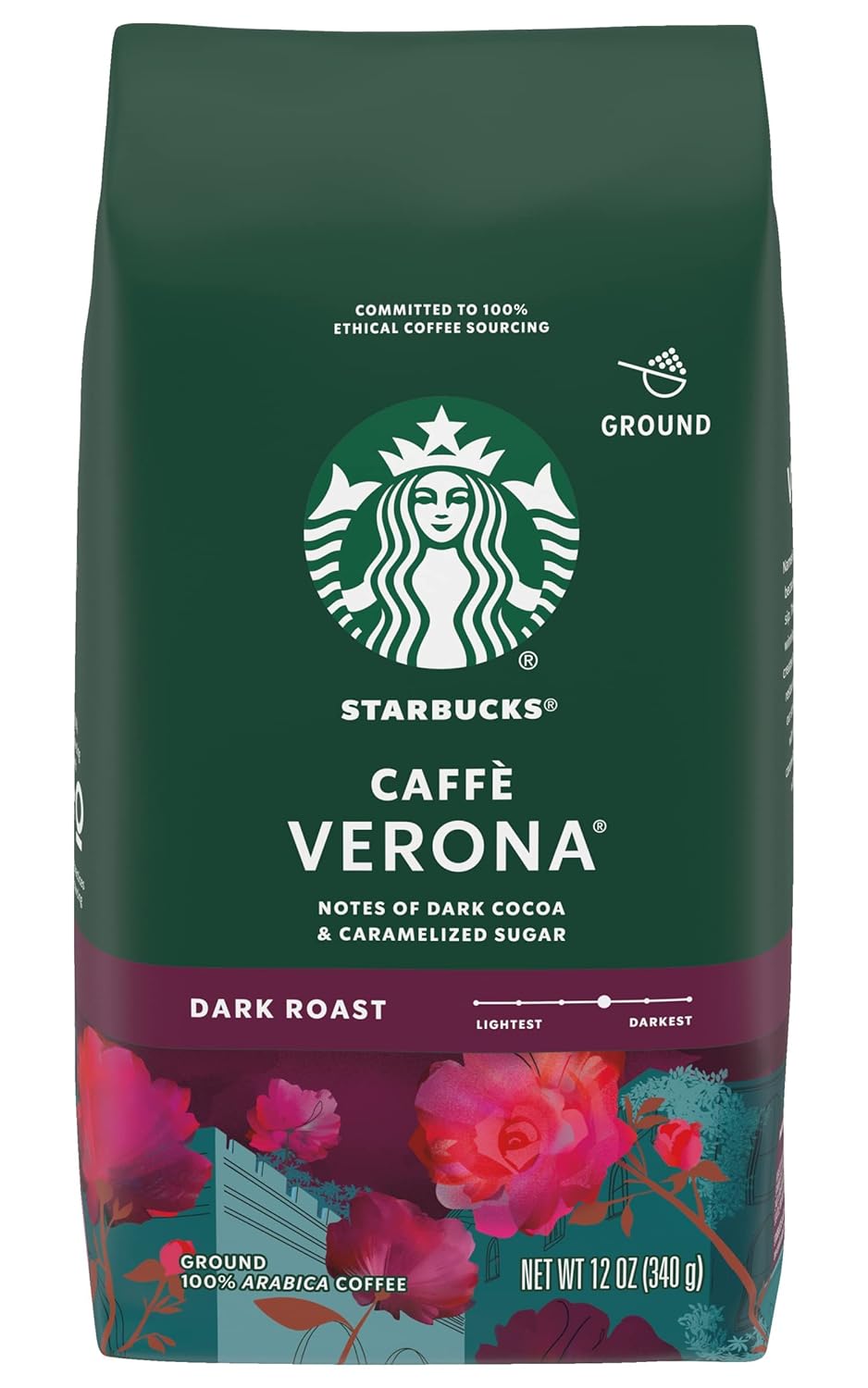 Caffe Verona Coffee, Dark, Ground, 12-Ounce Bags (Pack of 3) - CommunityRateLLC