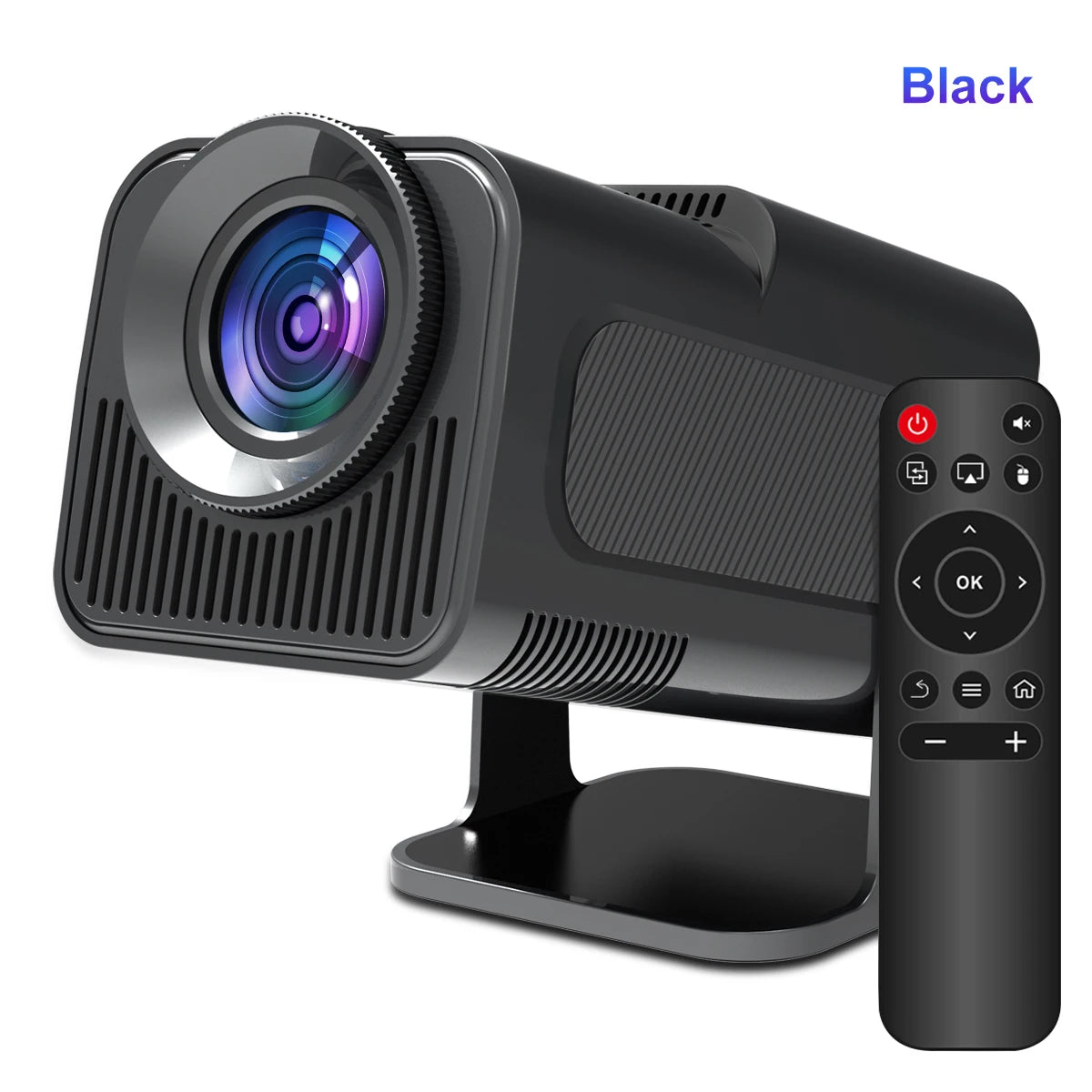 4K Android 11 Projector - Native 1080P, 390 ANSI Lumens, Dual WiFi 6, Bluetooth 5.0, Portable Cinema Projector, Upgraded HY300 Model