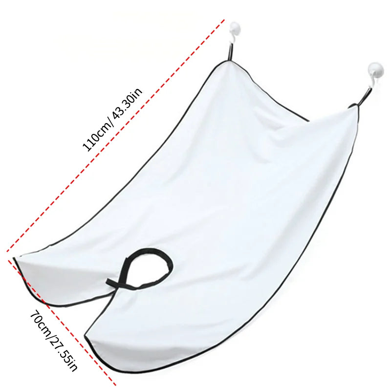 Men's Shaving Apron and Beard Catcher Cape for Easy Clean-Up - Ideal Grooming Accessory and Gift for Adults