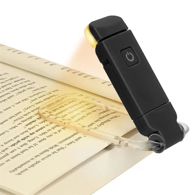 LED USB Rechargeable Book Light Reading Light Eye Protection Night Light Portable Clip Desk Light Bookmark Read Light Night Lamp