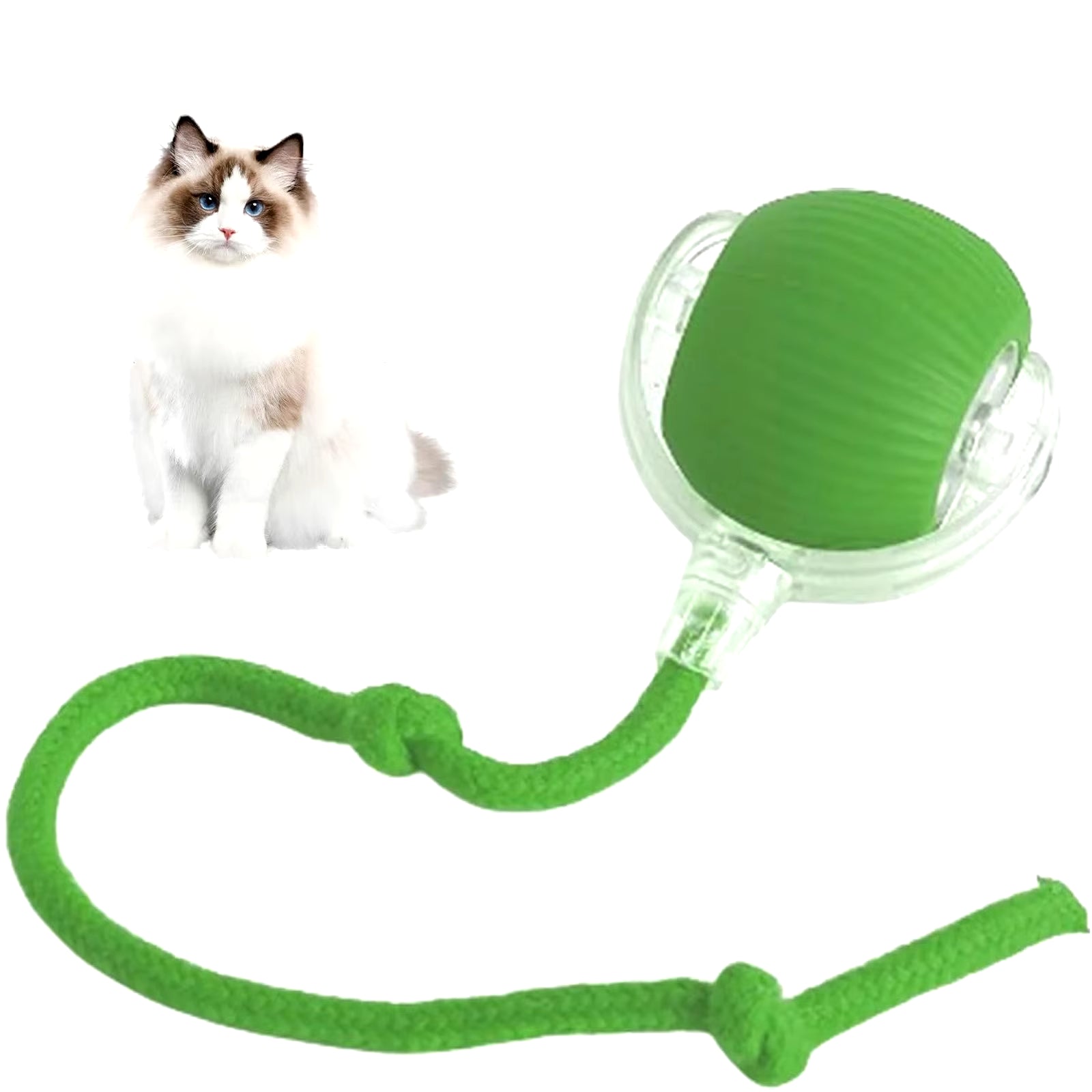 Interactive Rechargeable Rolling Ball for Cats and Dogs - Smart Electric Pet Toy 2024