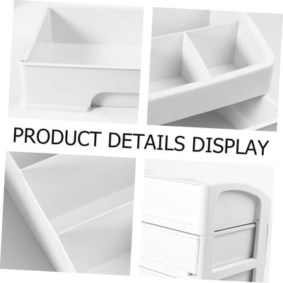 Professional Makeup Storage Case with Drawer, Skincare Organizer and Perfume Holder for Countertop Use
