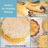 Nonstick Electric Pizzelle Maker - Dual 5-Inch Cookie Press with Recipe Guide - Ideal for Holiday Celebrations and Gift Giving