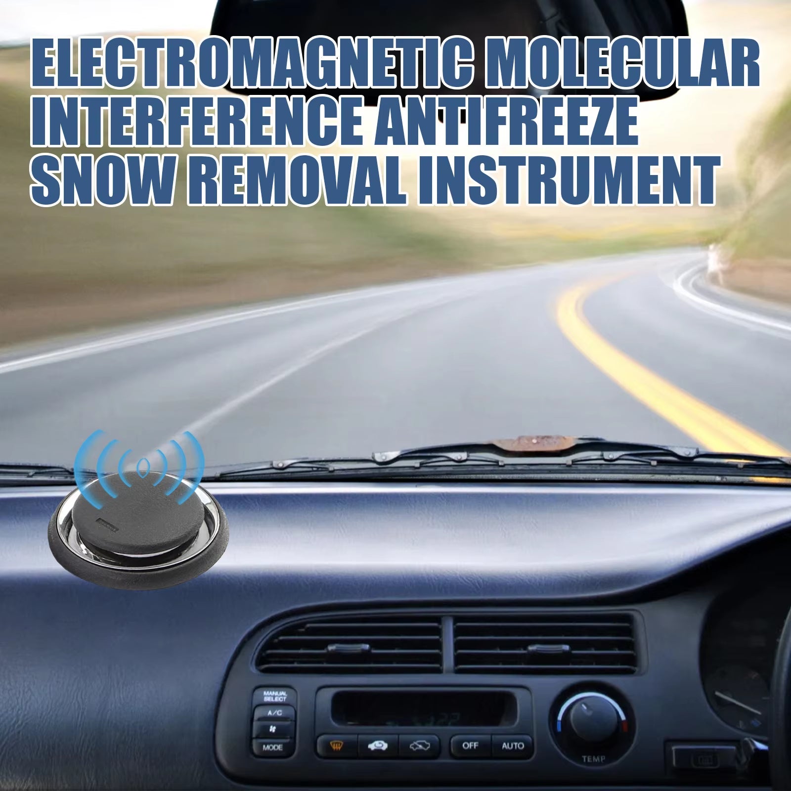 Portable Vehicle Microwave Deicing Device with Solid Aromatherapy Car Diffusers for Antifreeze and Snow Removal in Autos and Trucks