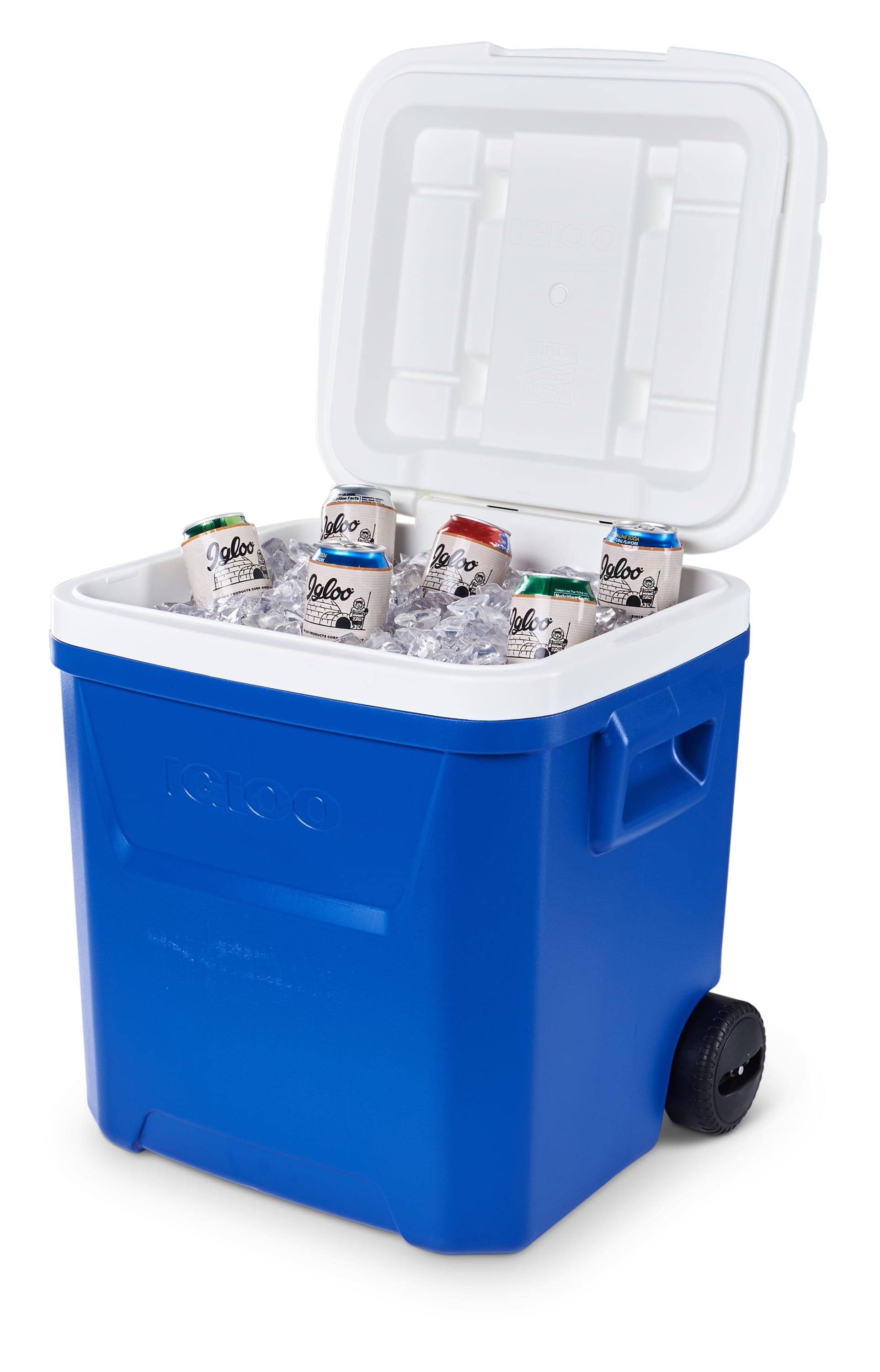 60 QT Laguna Ice Chest Cooler with Wheels, Blue - CommunityRateLLC