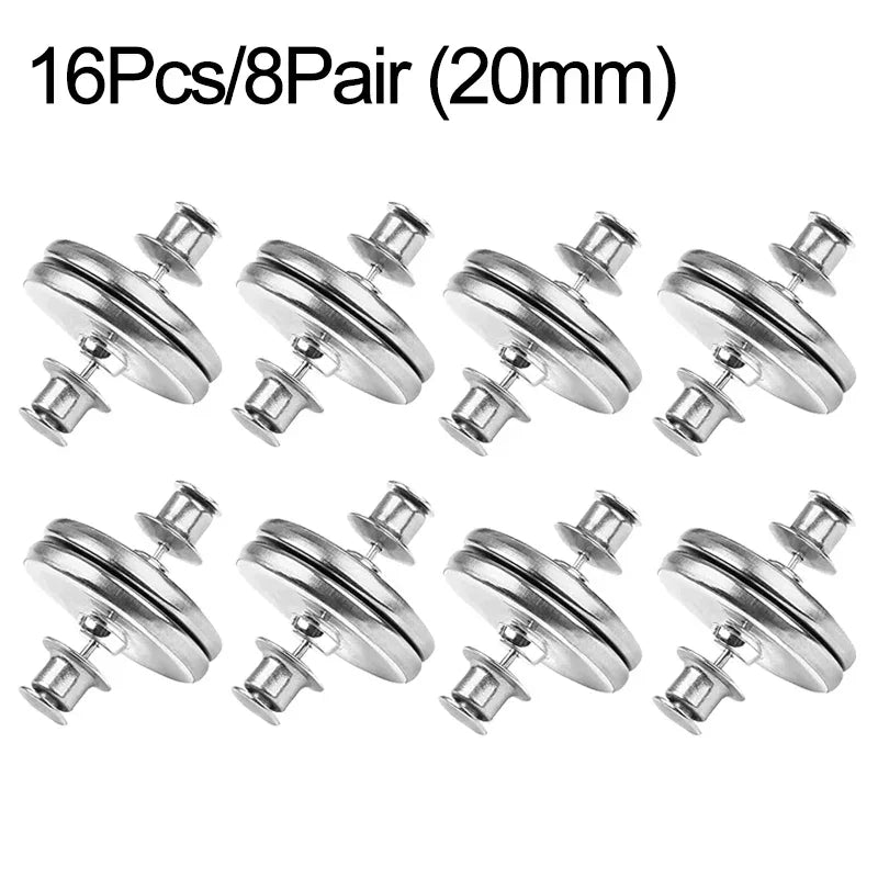 Magnetic Curtain Fasteners - 4/8 Pairs Detachable Clips for Light Control and Window Screen Closure