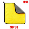 Microfiber Cleaning Towels - Thick, Soft Drying Cloths for Car Body Washing - Double Layer Cleaning Rags - Available in 1, 2, or 6 Packs - Essential Car Accessories
