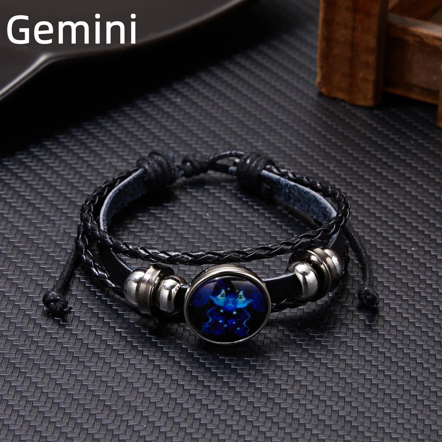 Luminous Zodiac Sign Charm Bracelets for Men and Women - Vintage Multilayer Leather Wrap Bangle, Ideal Birthday Gift