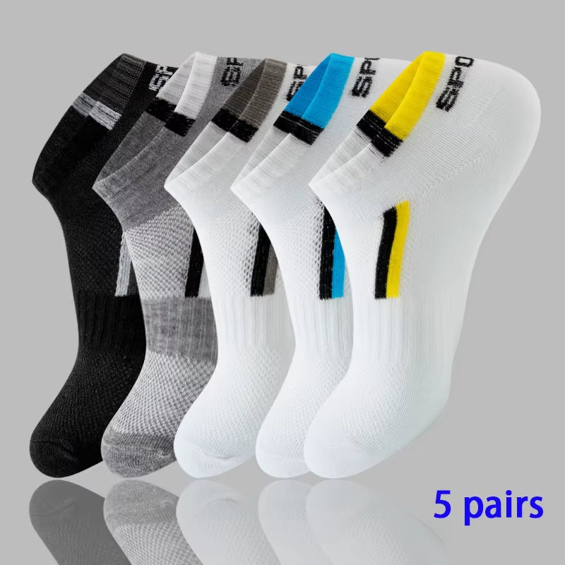 Invisible Low Cut Silicone Non-Slip Boat Socks for Men and Women - 3/5/8 Pairs, Casual Solid Color, Breathable Summer No-Show Ankle Socks