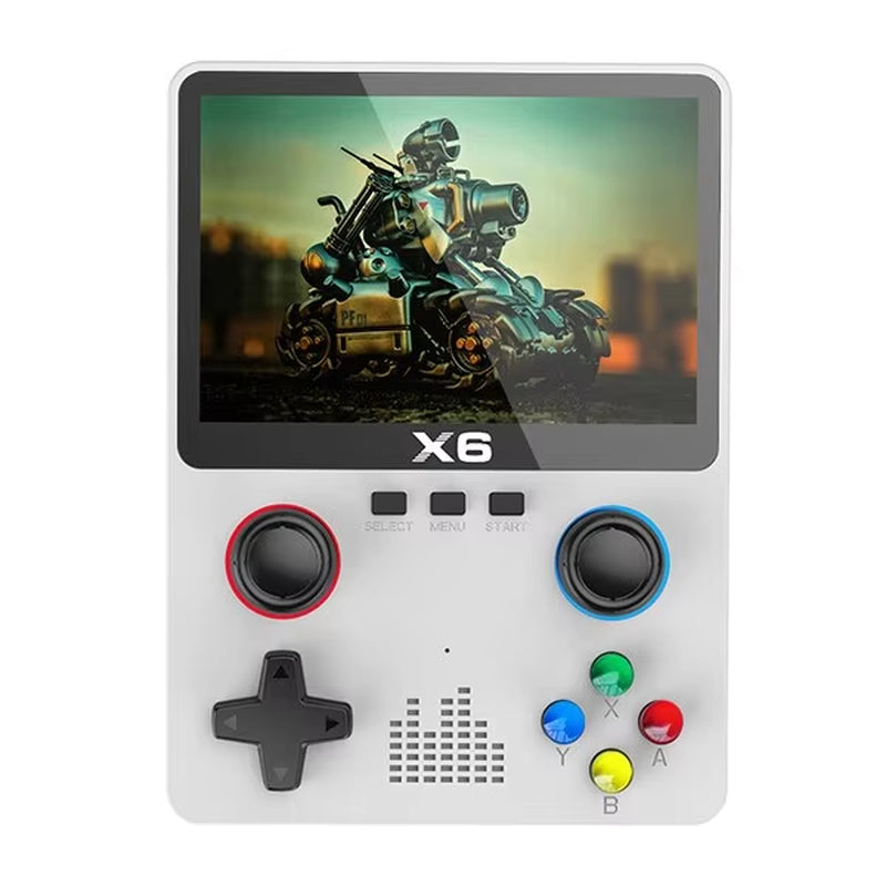 X6 Handheld Game Console - 3.5" IPS Screen, Dual Joystick, 11 GBA Simulators - Perfect Gift for Kids!