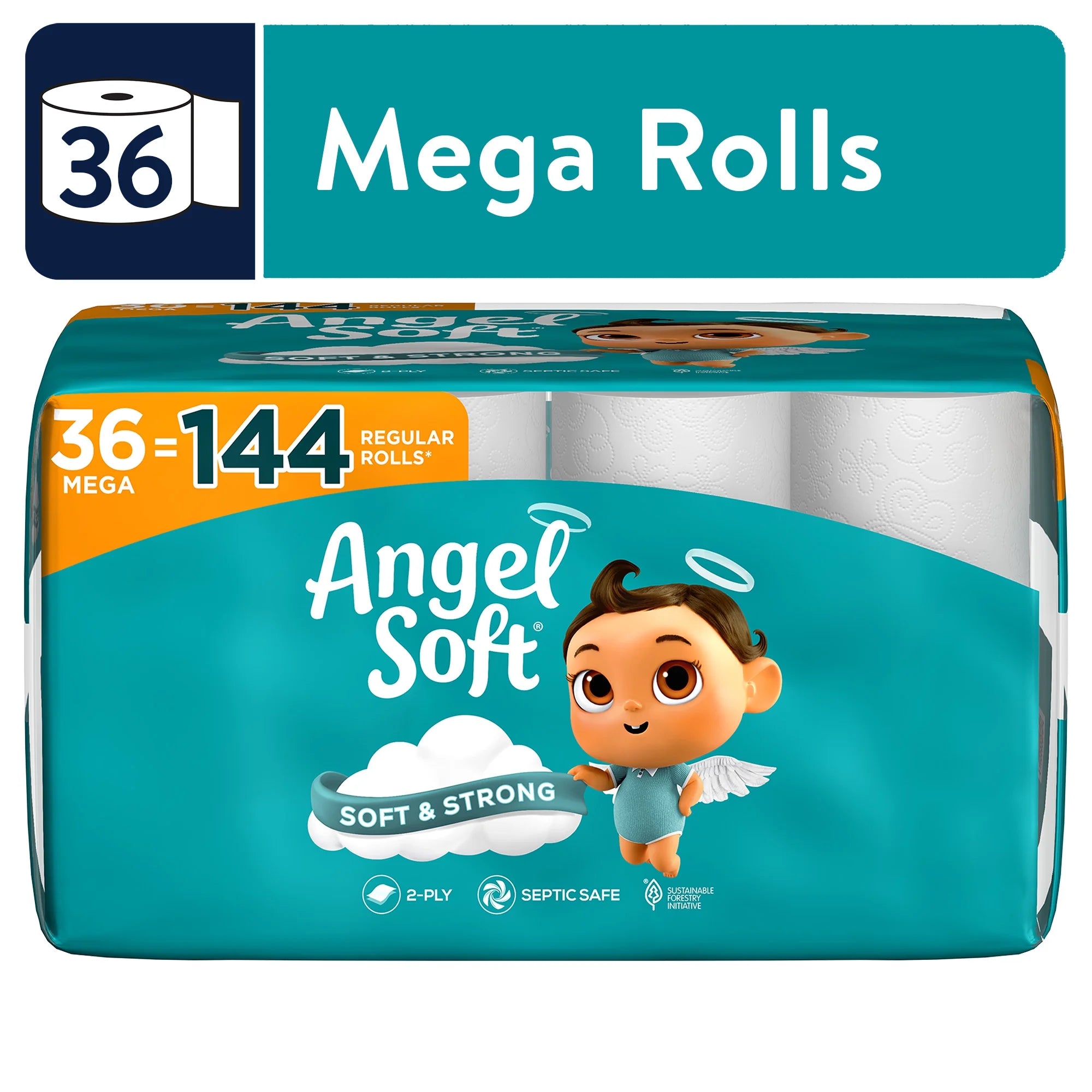 Toilet Paper, 36 Mega Rolls, Soft and Strong Toilet Tissue - CommunityRateLLC