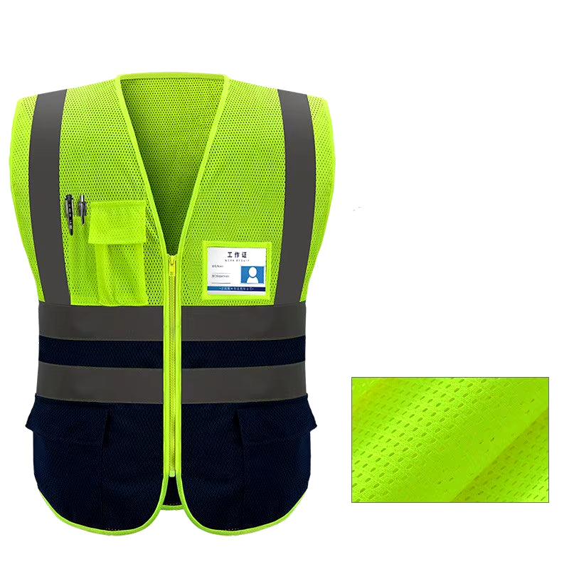 Professional High Visibility Reflective Safety Vest for Outdoor Activities, Motorcycling, and Cycling