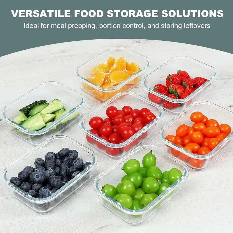 10 Packs 22 oz Glass Meal Prep Containers