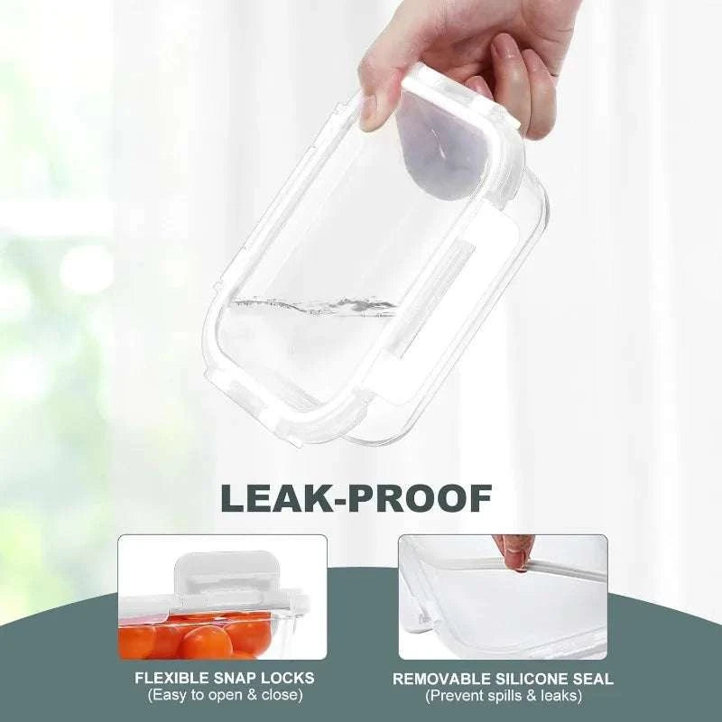 10 Packs 22 oz Glass Meal Prep Containers