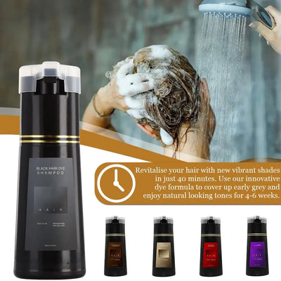 Nova Hair Dye Shampoo, Nova Hair Instant Dye Shampoo, Trynova Hair Shampoo, Hair Color Shampoo For Women And Men 200ml W1B4