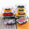 8-Piece Glass Food Storage Containers Set, BPA-Free, Leakproof, Microwave & Oven Safe, 6 Sizes, Borosilicate Glass Lock Lid