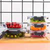 8-Piece Glass Food Storage Containers Set, BPA-Free, Leakproof, Microwave & Oven Safe, 6 Sizes, Borosilicate Glass Lock Lid
