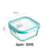 Borosilicate GlassHigh  Lunch Box Microwave Heating Sealed Bento Boxes Fresh-keeping Soup Snacks Fruit Sealed Insulation Box