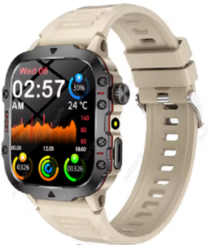 Original Men Smartwatch, Flashlight Bluetooth Call, Fitness Clock