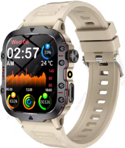 Original Men Smartwatch, Flashlight Bluetooth Call, Fitness Clock