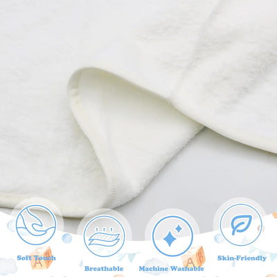 Set of 2 Baby Hooded Towels, 80x80 CM Ultra Soft and Absorbent Bath Towels for Newborns, Includes 30x40 CM Storage Bag, Ideal for Boys and Girls