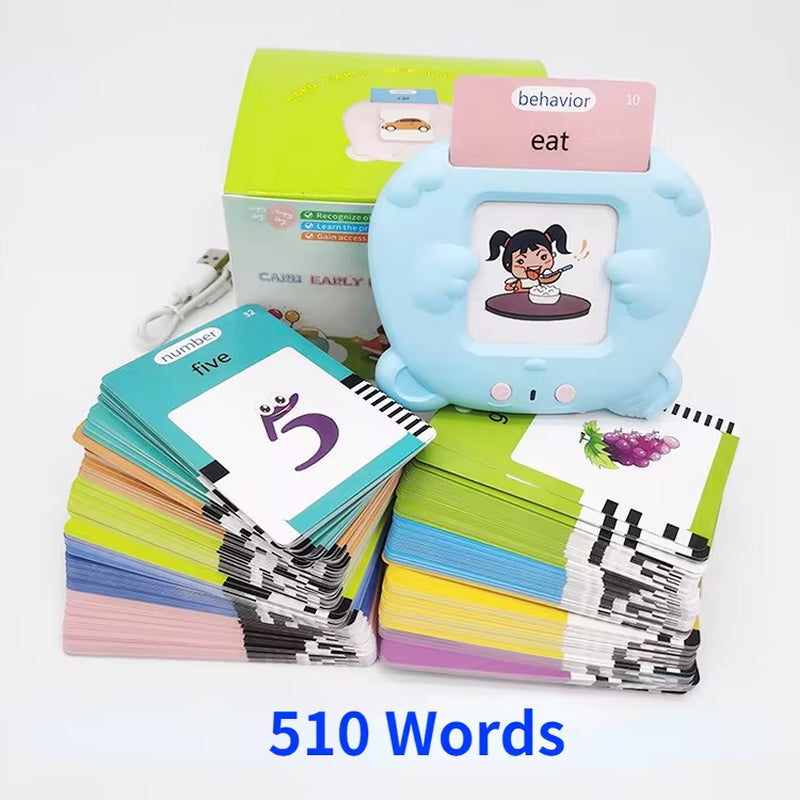 Interactive Talking Flash Cards for Early Education - Preschool Learning and Reading Machine for Boys and Girls