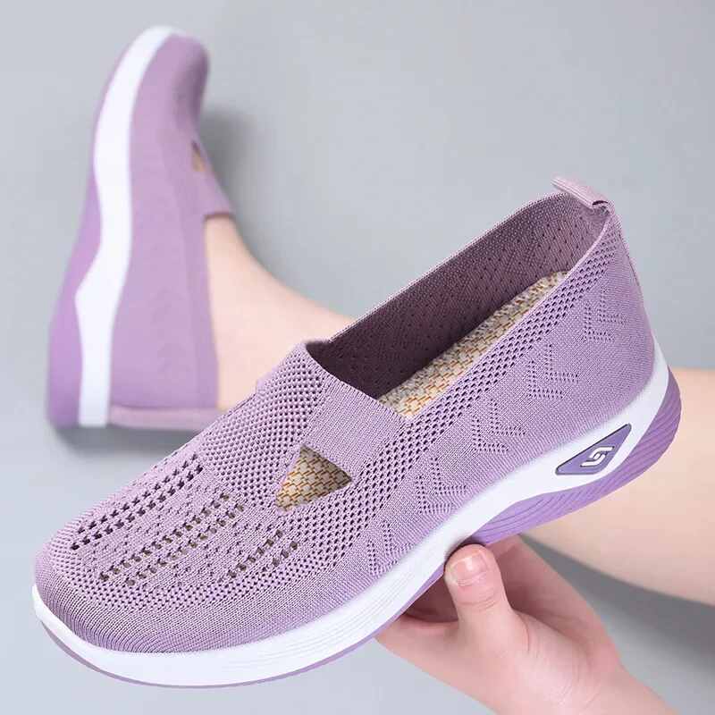2023 Summer Collection: Women's Comfort Casual Shoes - Fashionable Soft Sole Breathable Hollow Out Flats