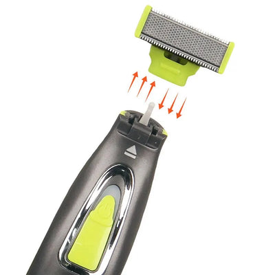 MLG Portable Electric Shaver for Men and Women - USB Rechargeable Full Body Trimmer with T-Shaped Blade, Ideal for Beard and Underarm Grooming, Washable Design