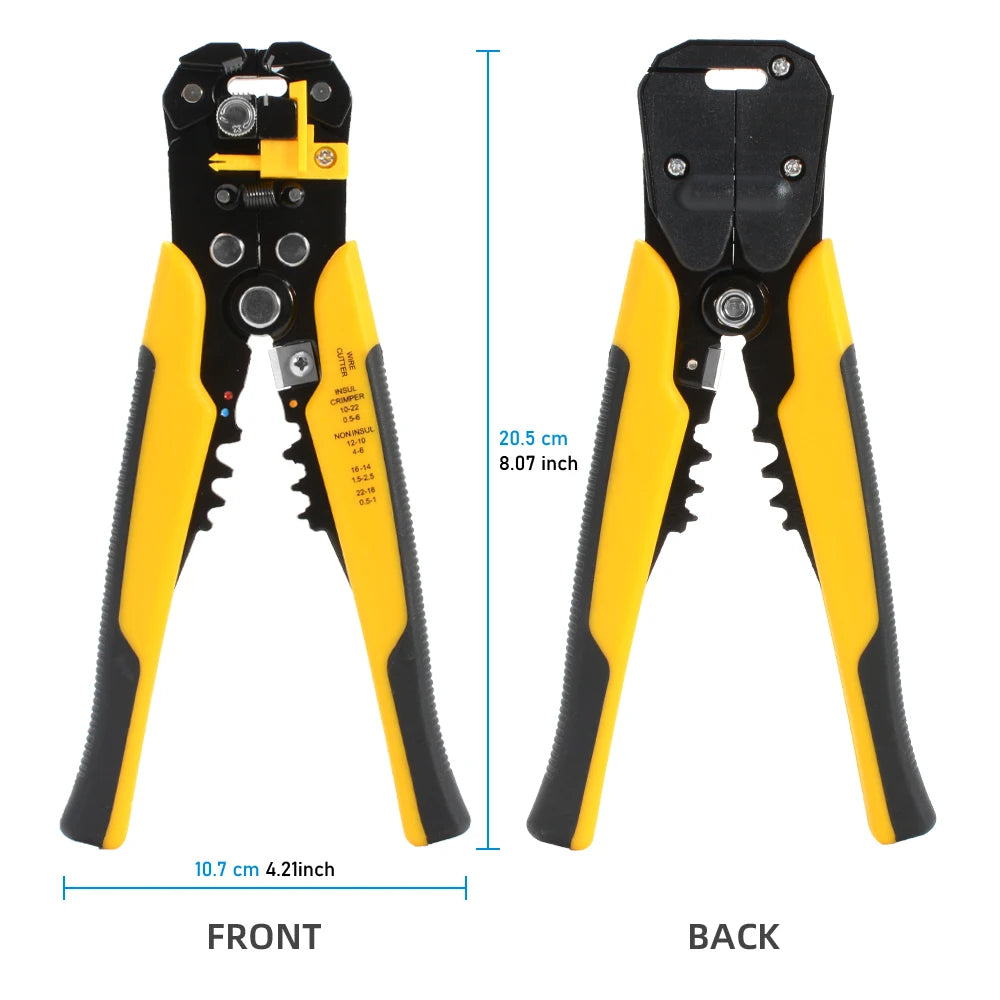 Adjustable Automatic Wire Stripper and Crimping Pliers - Multifunctional Terminal Hand Tool