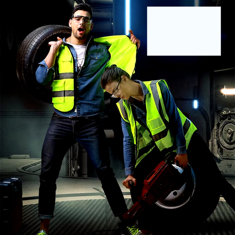 Professional High Visibility Reflective Safety Vest for Outdoor Activities, Motorcycling, and Cycling