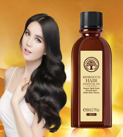 Argan Essence Oil for Hair - Moisturizing, Brightening, and Nourishing Treatment for Dry and Damaged Hair (60ml)