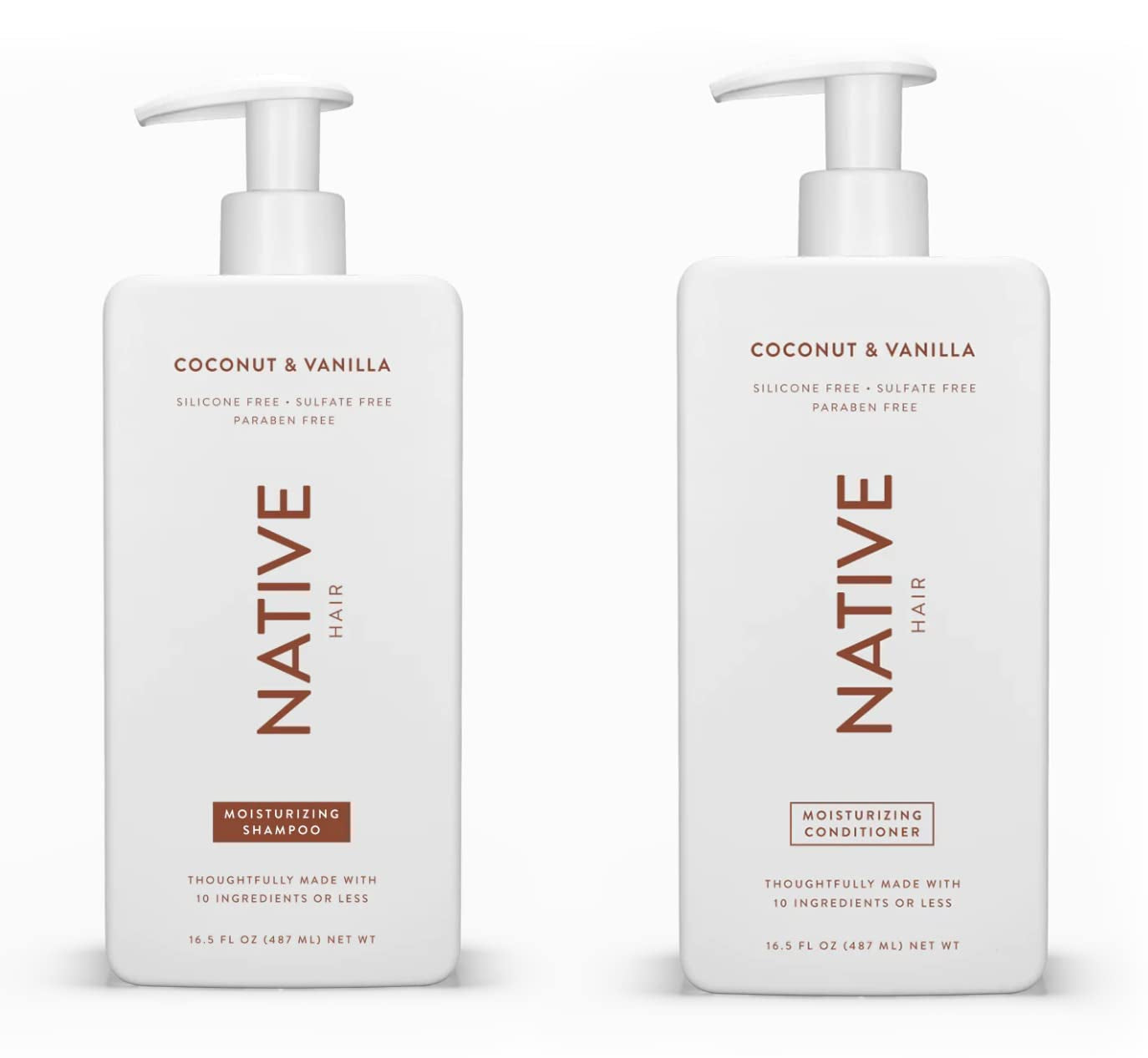 Coconut & Vanilla Moisturizing Shampoo and Conditioner Set | Sulfate-Free, Paraben-Free, Dye-Free | 16.5 Oz of Hydration for Luxuriously Soft Hair - CommunityRateLLC