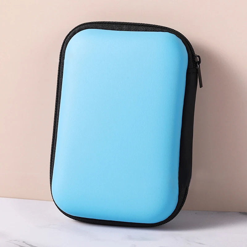 Sundries Travel Storage Bag Charging Case for Earphone Package Zipper Bag Portable Travel Cable Organizer Electronics Storage