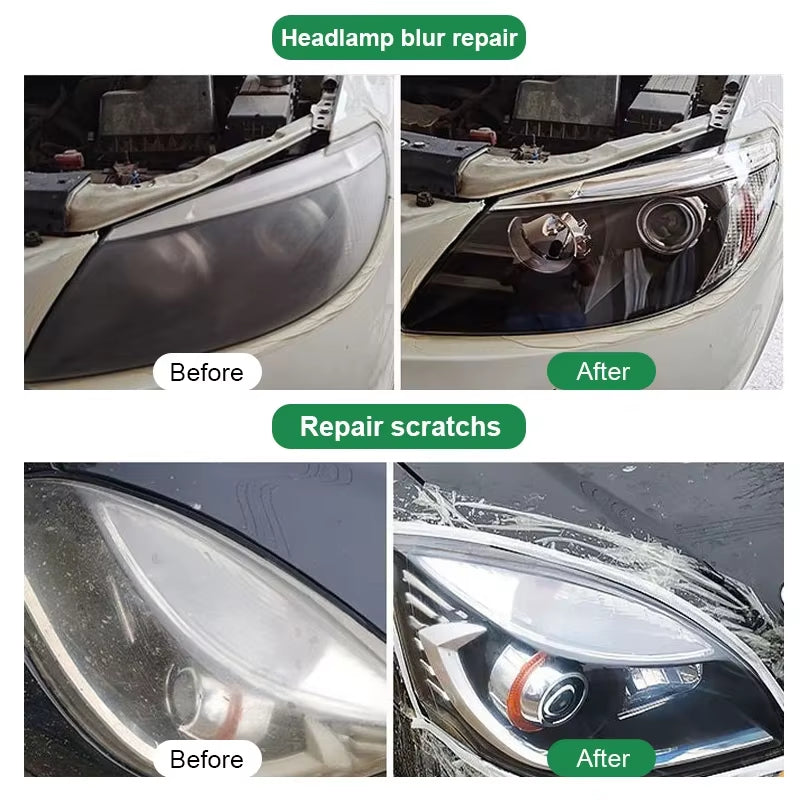 Car Headlight Restoration and Polishing Kit for Scratch Removal and Oxidation Elimination