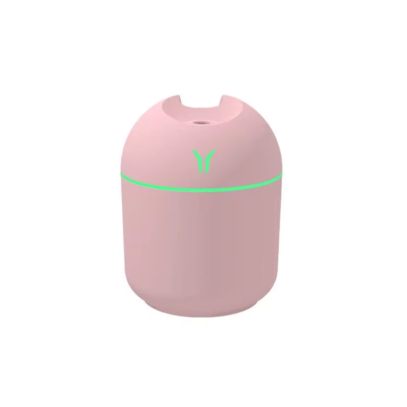 250ML Mini Aroma Oil Diffuser and USB Essential Oil Atomizer with LED Night Light for Home and Vehicle Use
