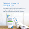 Daily Facial Moisturizer with Ceramides and Hyaluronic Acid - Hypoallergenic Formula for Sensitive Skin, 3 Fl Oz (Single Pack)
