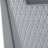 Wide 4 Drawer Cross-Weave Tower Cement