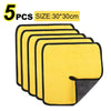 Microfiber Car Wash Towel - 30x30 cm (60 cm) Detailing and Drying Cloth with Hemmed Edges for Superior Car Care