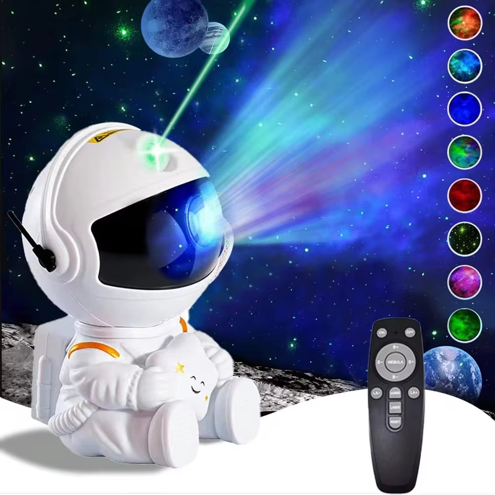 Astronaut Galaxy Star Projector - LED Nebula Ceiling Light for Bedroom Decor and Children's Gifts